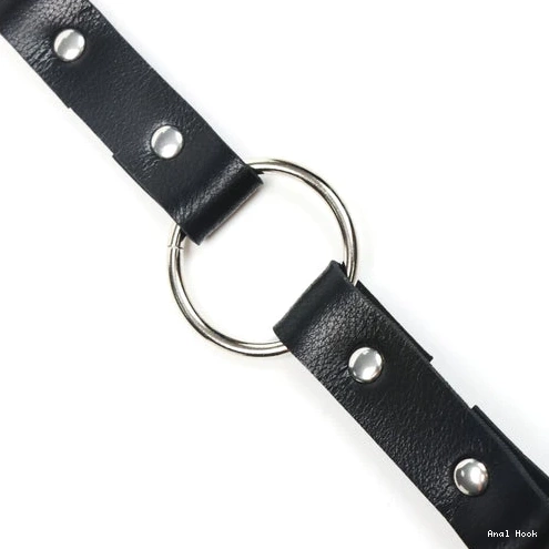 Collar EverydayUse and Anal 5853 with Hook Kinky Leash 0615